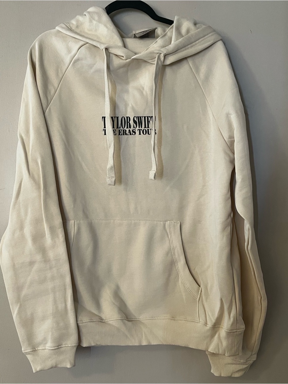 Official Taylor Swift The Eras Tour Hoodie Cream Beige Size Medium Concert Merch